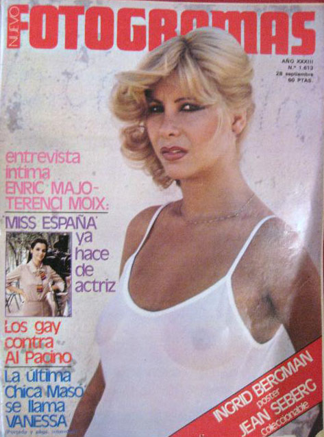 FOTOGRAMAS magazine side cover Issue 1613 28 September 1979