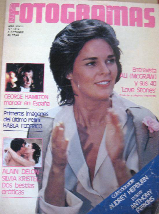 FOTOGRAMAS magazine side cover Issue 1614 5 October 1979