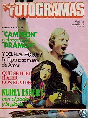 FOTOGRAMAS magazine side cover Issue 1619  1979