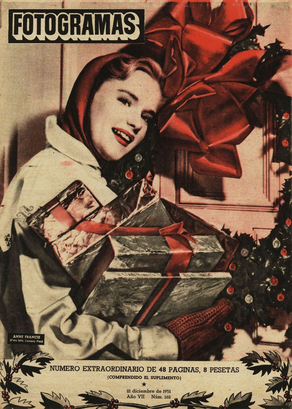 FOTOGRAMAS magazine side cover Issue 162 21 December 1951