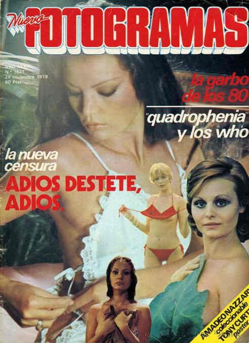 FOTOGRAMAS magazine side cover Issue 1621 28 November 1979