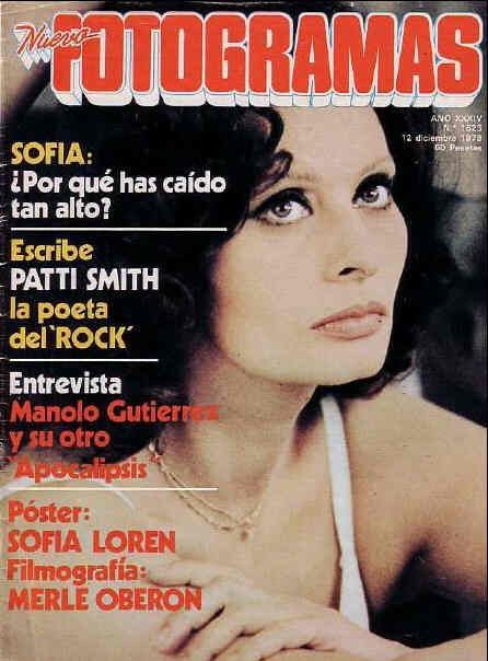 FOTOGRAMAS magazine side cover Issue 1623 12 December 1979