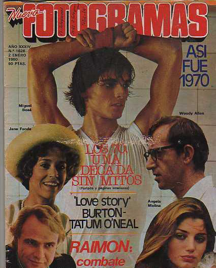 FOTOGRAMAS magazine side cover Issue 1626 2 January 1980