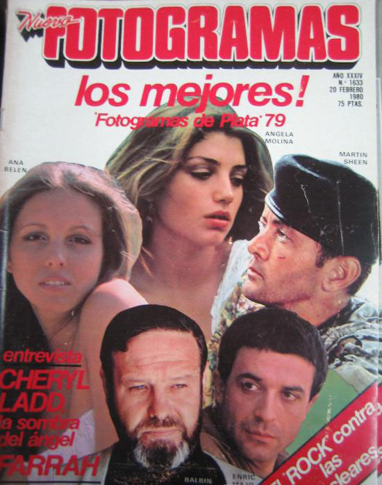 FOTOGRAMAS magazine side cover Issue 1633 20 February 1980