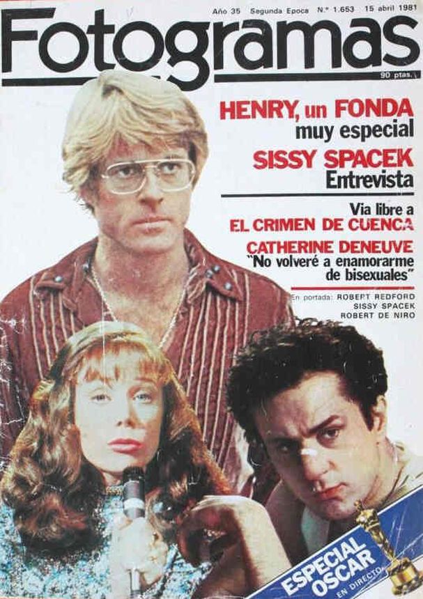 FOTOGRAMAS magazine side cover Issue 1653 15 April 1981