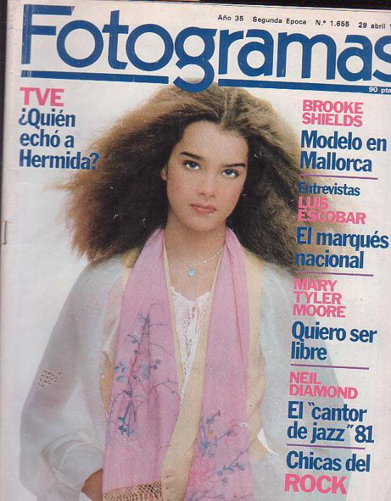 FOTOGRAMAS magazine side cover Issue 1655 29 April 1981