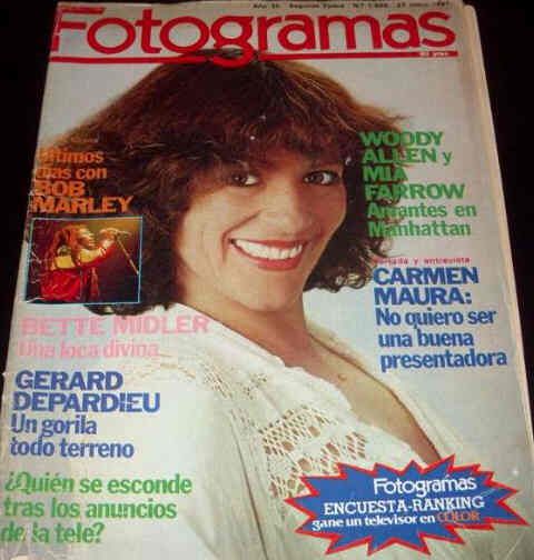FOTOGRAMAS magazine side cover Issue 1659 27 May 1981