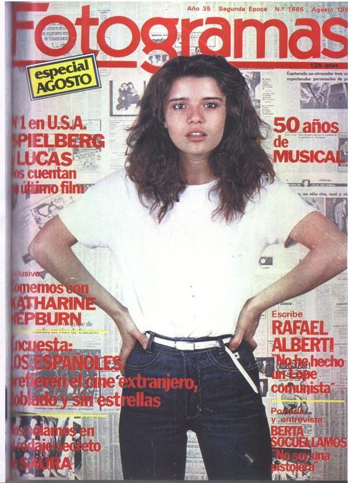 FOTOGRAMAS magazine side cover Issue 1665 August 1981