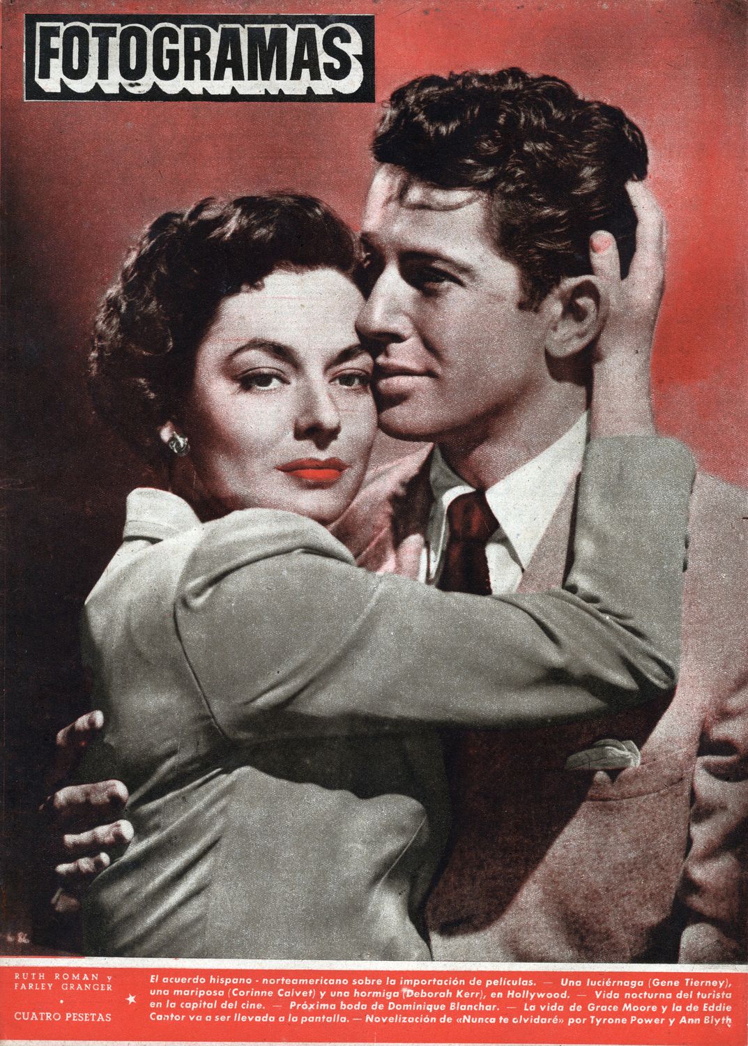 FOTOGRAMAS magazine side cover Issue 167 25 January 1952