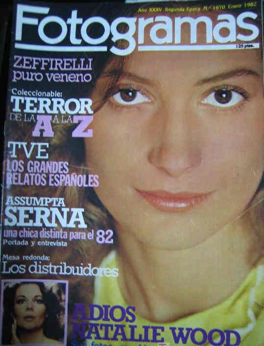 FOTOGRAMAS magazine side cover Issue 1670 January 1982