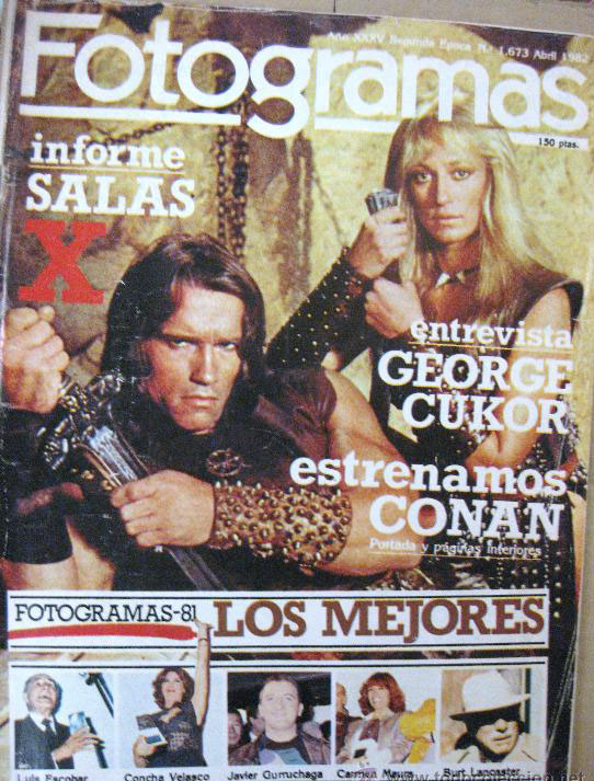 FOTOGRAMAS magazine side cover Issue 1673 April 1982