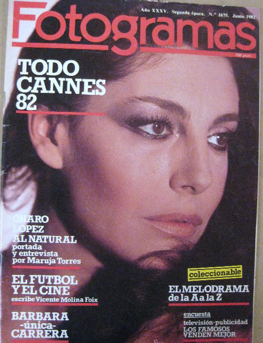 FOTOGRAMAS magazine side cover Issue 1675 June 1982