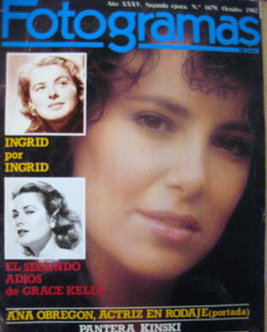 FOTOGRAMAS magazine side cover Issue 1679 October 1982