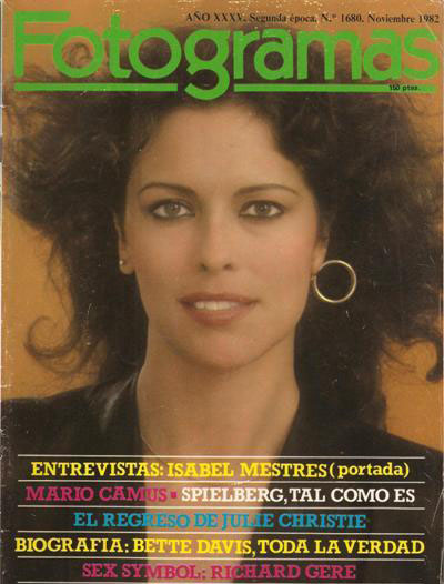 FOTOGRAMAS magazine side cover Issue 1680 November 1982