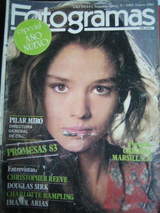 FOTOGRAMAS magazine side cover Issue 1682 January 1983