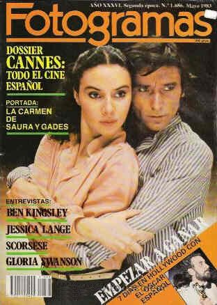 FOTOGRAMAS magazine side cover Issue 1686 May 1983