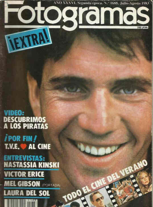 FOTOGRAMAS magazine side cover Issue 1688 July/August 1983