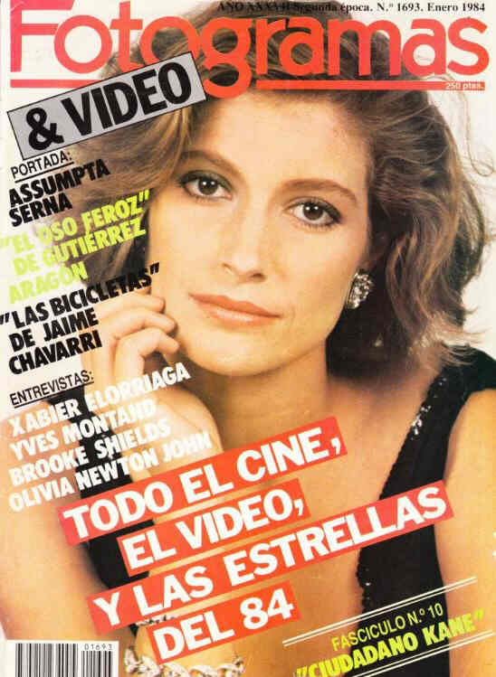 FOTOGRAMAS magazine side cover Issue 1693 January 1983