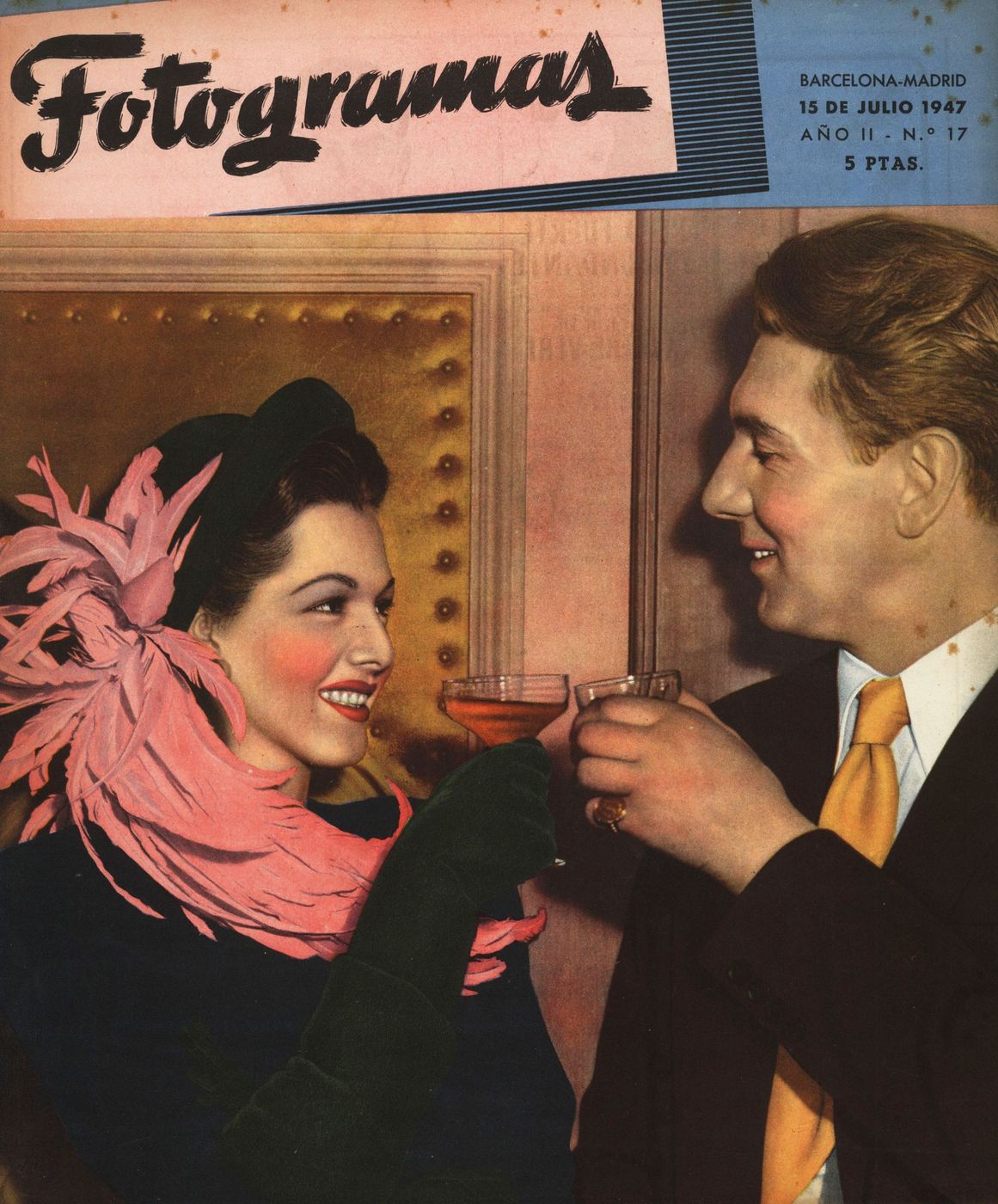 FOTOGRAMAS magazine side cover Issue 17 15 July 1947