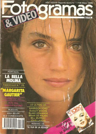 FOTOGRAMAS magazine side cover Issue 1708 May 1985