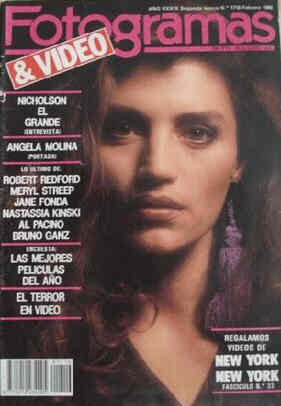 FOTOGRAMAS magazine side cover Issue 1716 February 1986