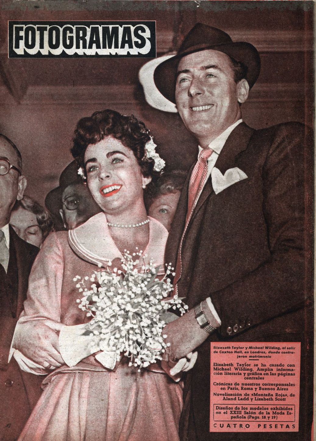 FOTOGRAMAS magazine side cover Issue 172 29 February 1952