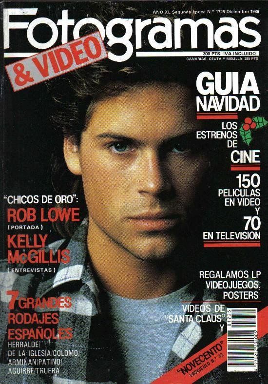 FOTOGRAMAS magazine side cover Issue 1725 December 1986