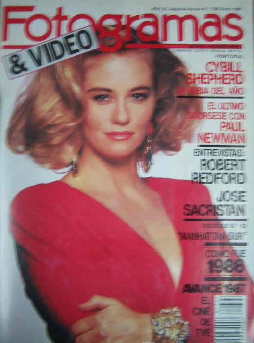 FOTOGRAMAS magazine side cover Issue 1726 January 1987