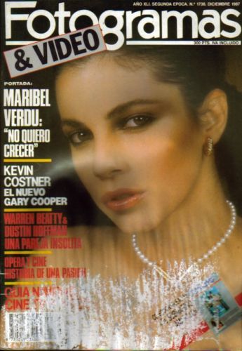 FOTOGRAMAS magazine side cover Issue 1736 December 1987