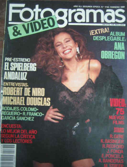 FOTOGRAMAS magazine side cover Issue 1738 February 1988