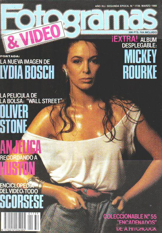 FOTOGRAMAS magazine side cover Issue 1739 March 1988