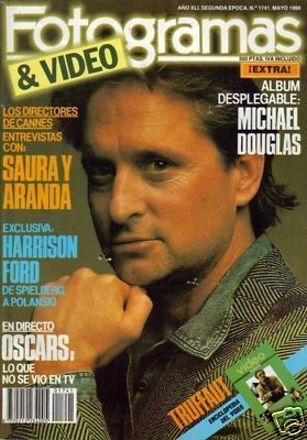FOTOGRAMAS magazine side cover Issue 1741 May 1988