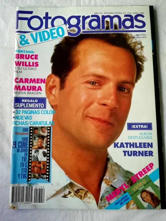 FOTOGRAMAS magazine side cover Issue 1742 June 1988