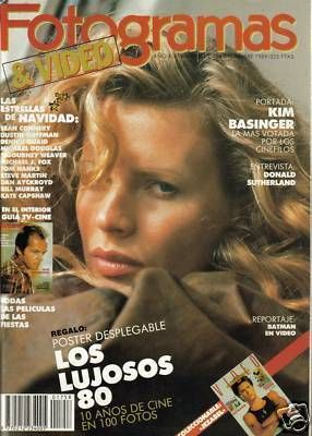 FOTOGRAMAS magazine side cover Issue 1758 December 1989