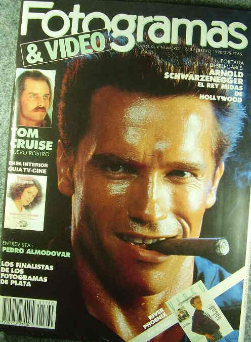 FOTOGRAMAS magazine side cover Issue 1760 February 1990
