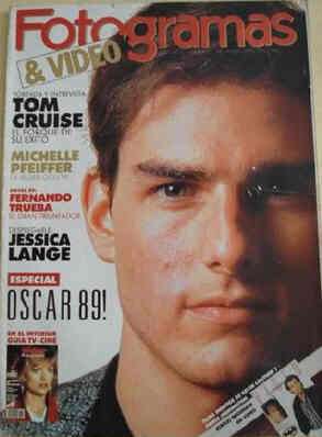 FOTOGRAMAS magazine side cover Issue 1762 April 1990