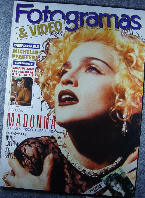 FOTOGRAMAS magazine side cover Issue 1763 May 1990