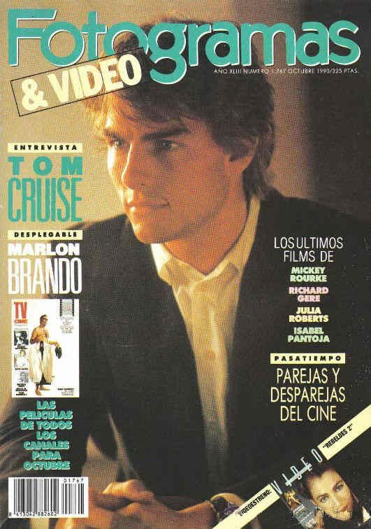 FOTOGRAMAS magazine side cover Issue 1767 October 1990