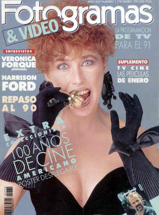 FOTOGRAMAS magazine side cover Issue 1770 January 1991