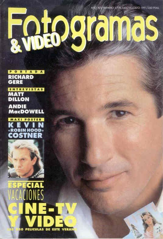 FOTOGRAMAS magazine side cover Issue 1776 July/August 1991
