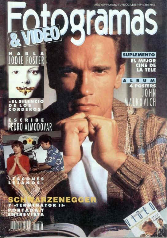 FOTOGRAMAS magazine side cover Issue 1778 October 1991