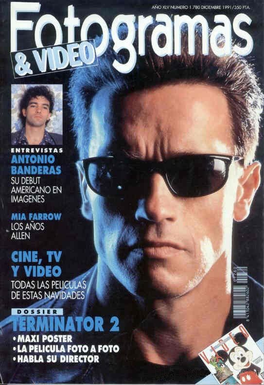 FOTOGRAMAS magazine side cover Issue 1780 December 1991