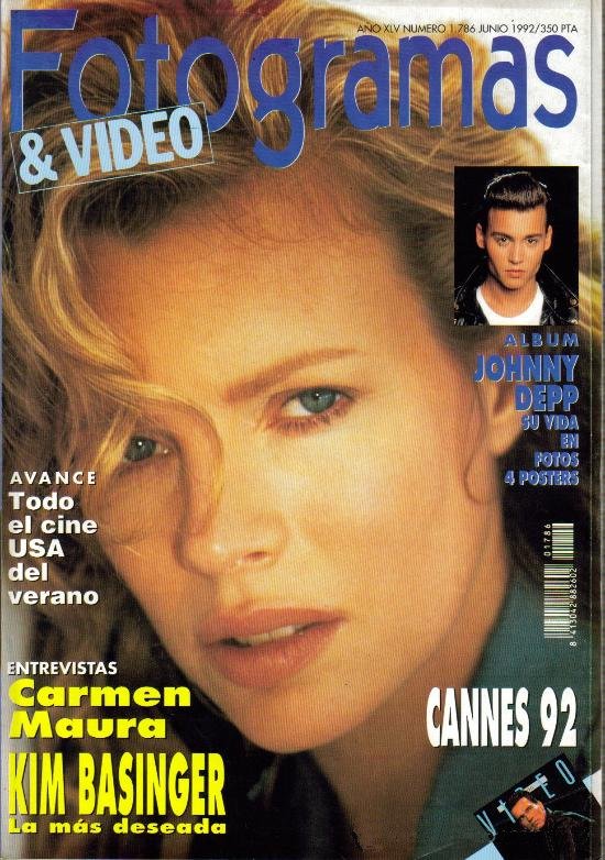 FOTOGRAMAS magazine side cover Issue 1786 June 1992