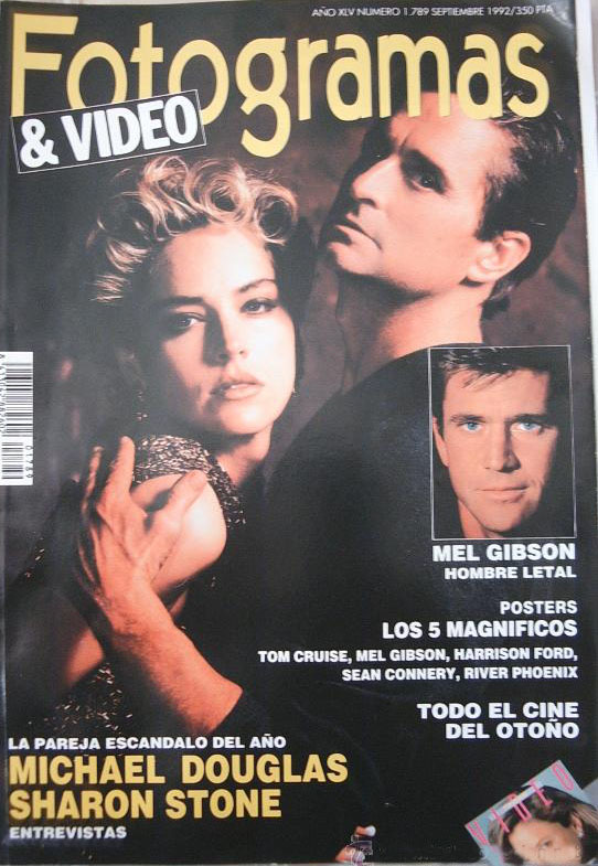 FOTOGRAMAS magazine side cover Issue 1789 September 1992