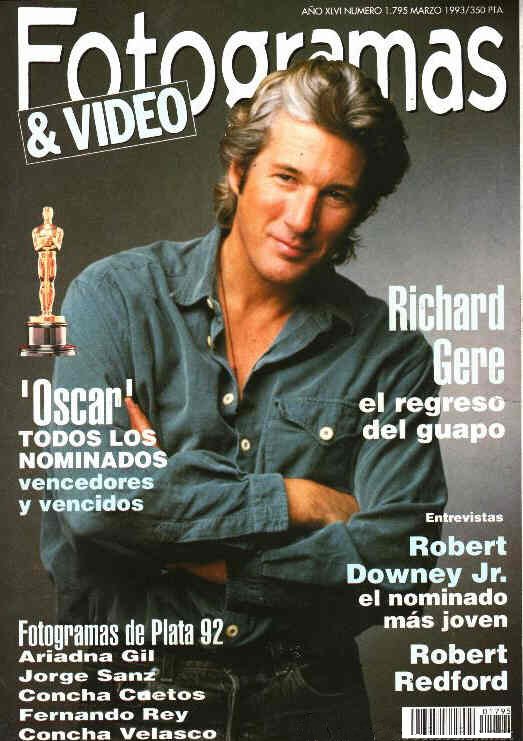 FOTOGRAMAS magazine side cover Issue 1795 March 1993