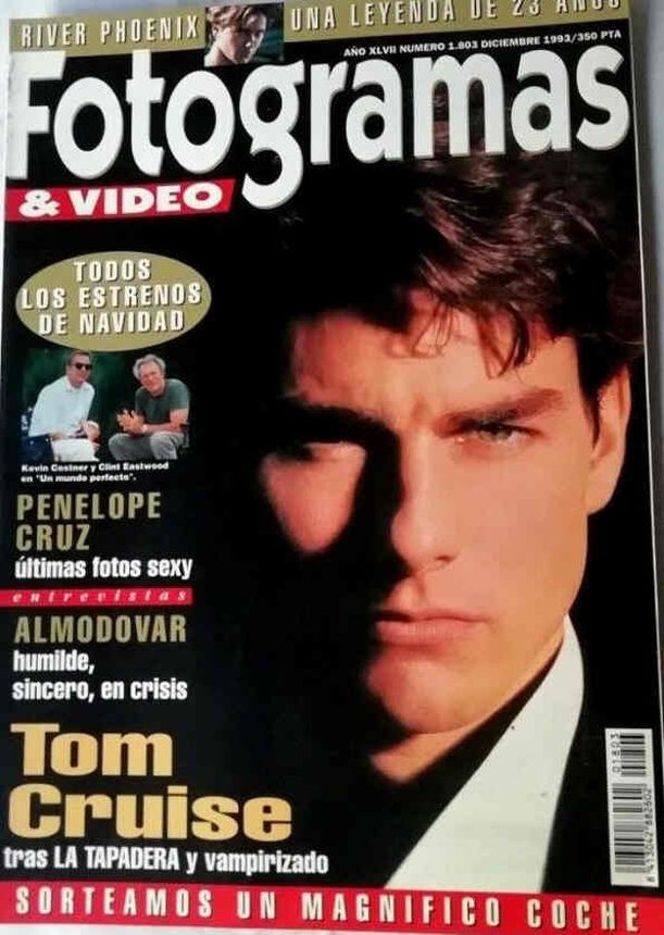 FOTOGRAMAS magazine side cover Issue 1803 December 1993