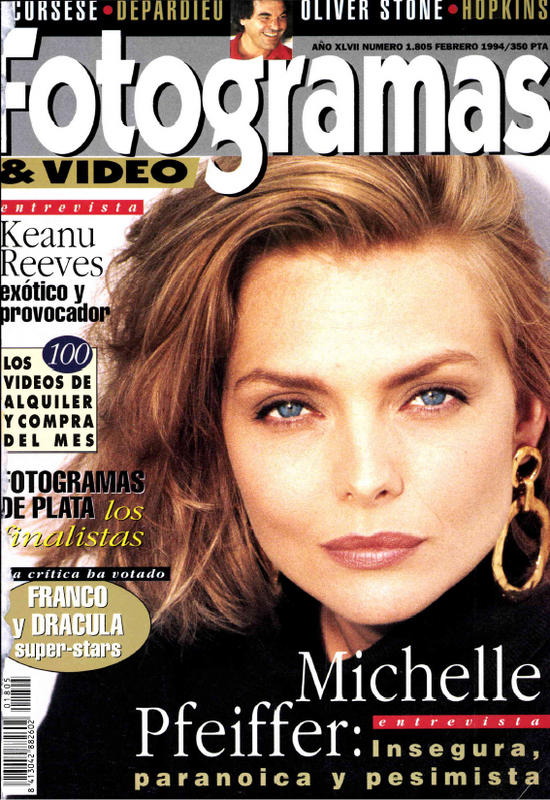 FOTOGRAMAS magazine side cover Issue 1805 February 1994