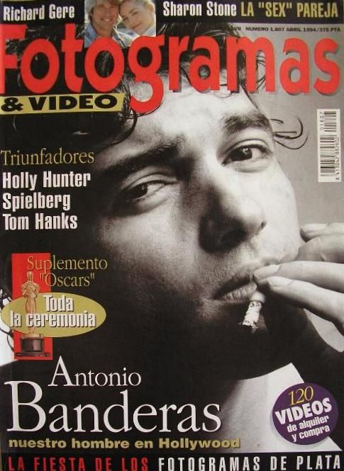 FOTOGRAMAS magazine side cover Issue 1807 April 1994