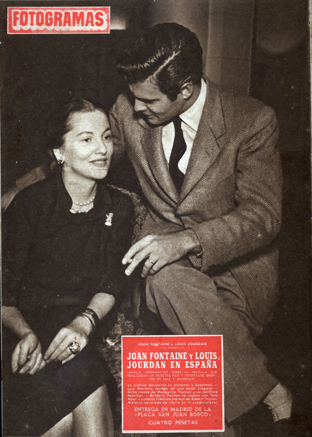 FOTOGRAMAS magazine side cover Issue 181 2 May 1952