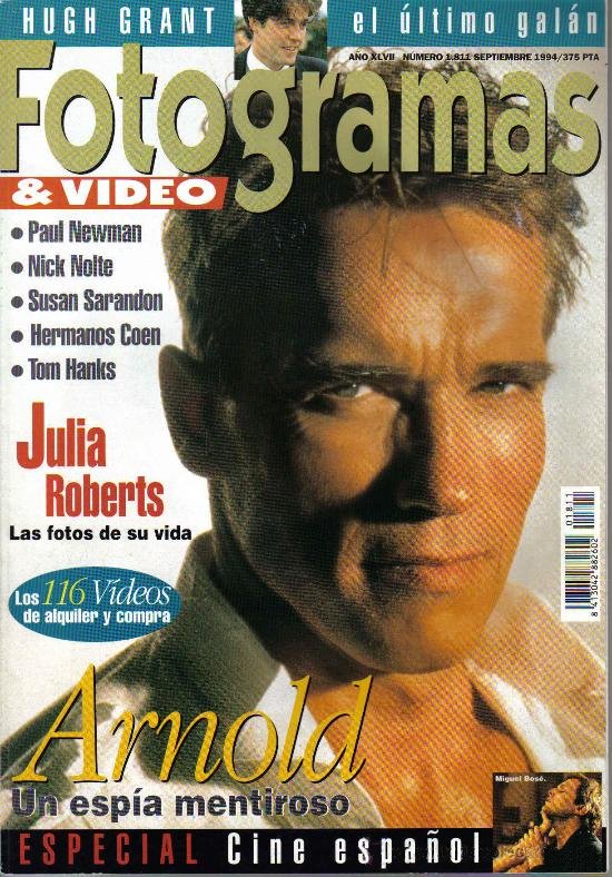 FOTOGRAMAS magazine side cover Issue 1811 September 1994